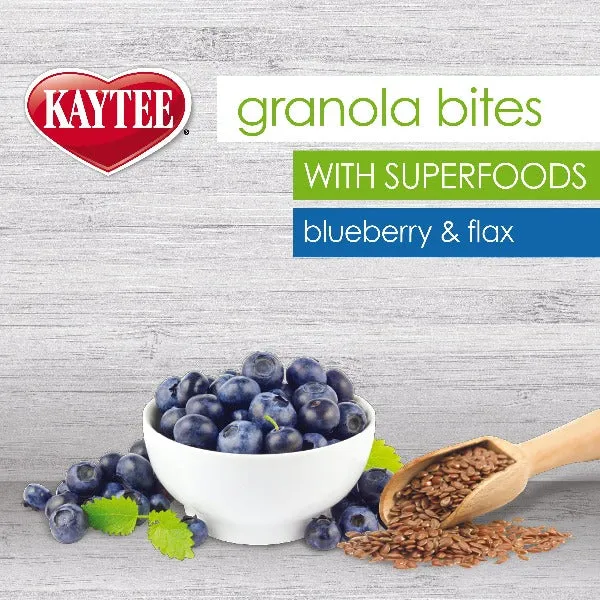 Kaytee Granola Bites with Superfoods Blueberry & Flax