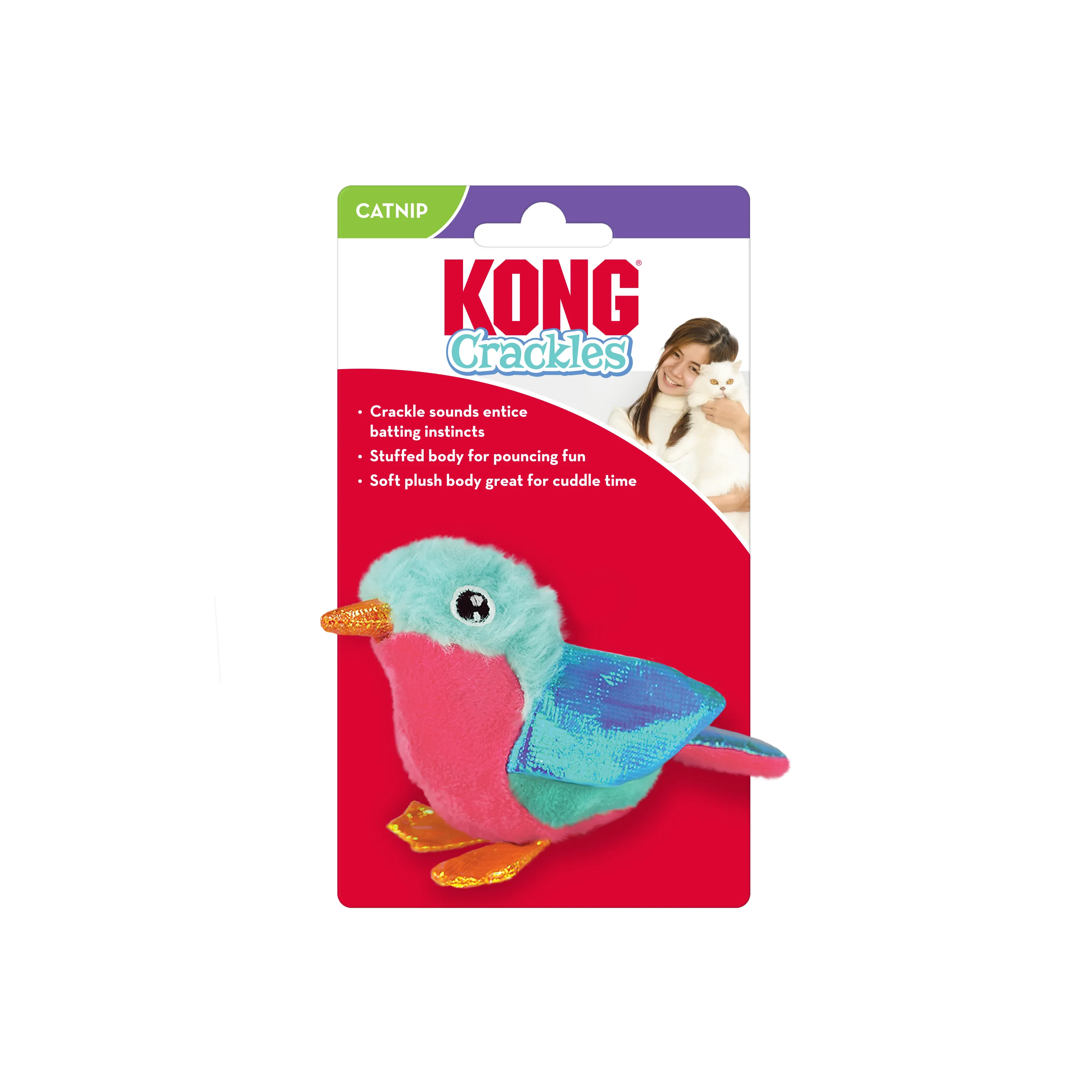 Kong Cat Crackle Tweetz Bird