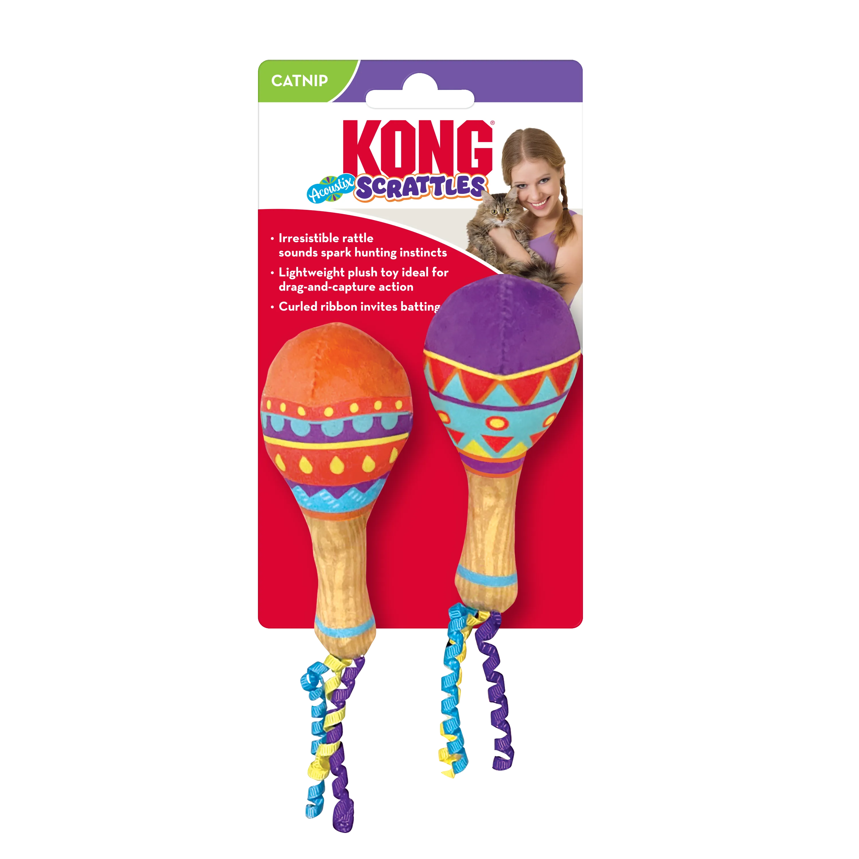 KONG Scrattles Acoustix Cat Toy