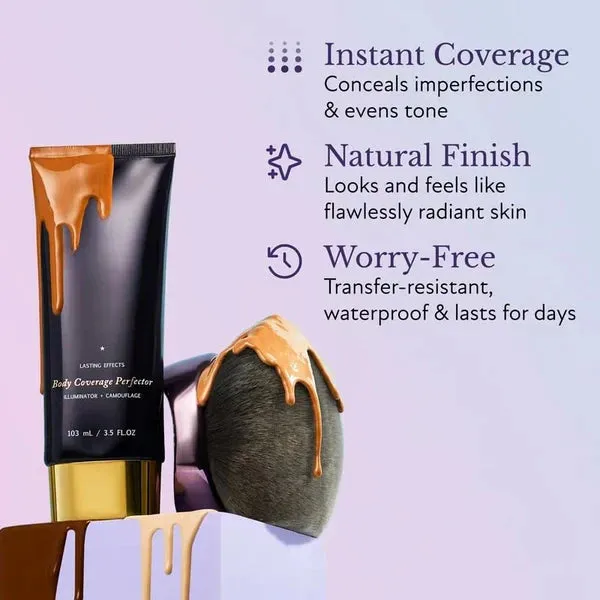 LAST DAY SALE 9.99 with FREE BODY BRUSH!!Waterproof, lightweight & flawless body makeup