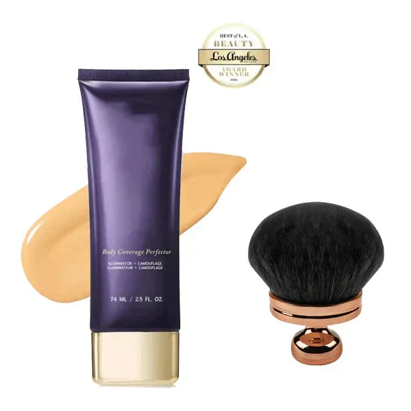 LAST DAY SALE 9.99 with FREE BODY BRUSH!!Waterproof, lightweight & flawless body makeup