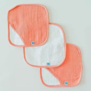 Little Unicorn Washcloth Set - Coral