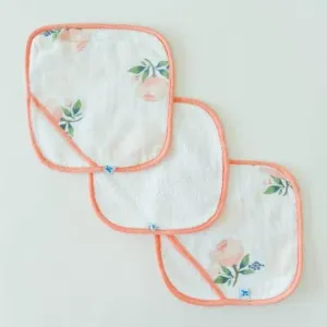Little Unicorn Washcloth Set - Watercolor Rose