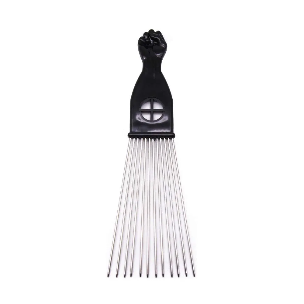 Long Afro Comb Black Handle