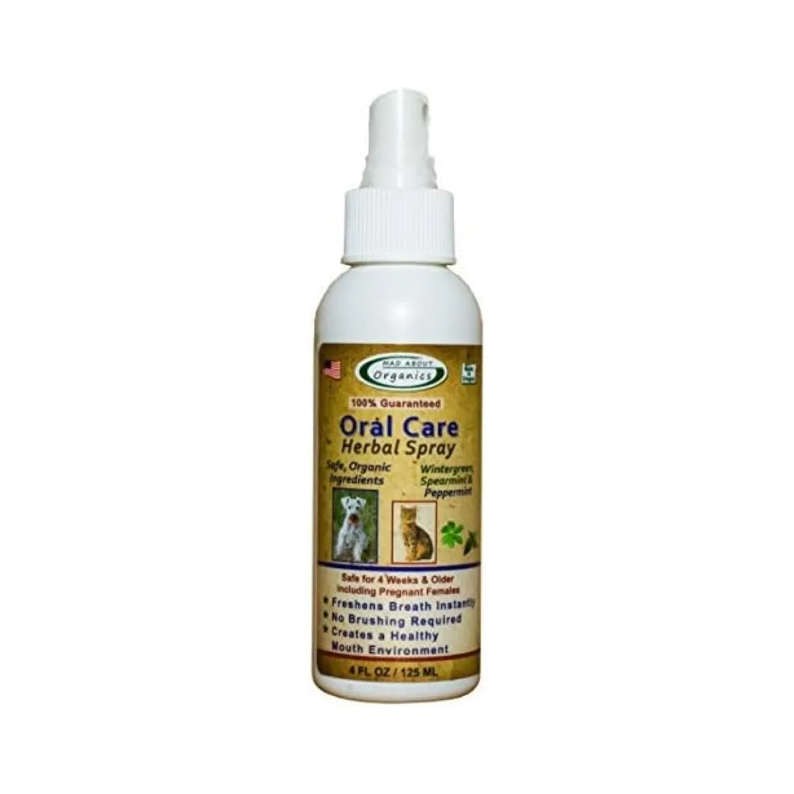 Mad About Organics Oral Care Herbal Spray 4oz