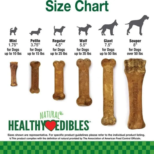 Nylabone Healthy Edibles Roast Beef Wolf Chews