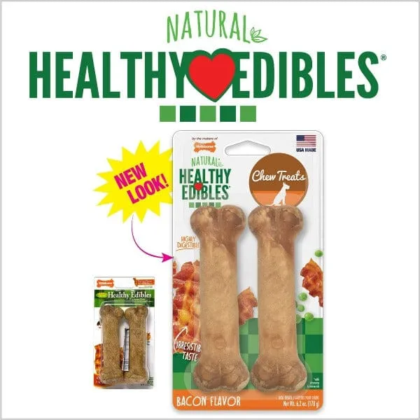 Nylabone Healthy Edibles Roast Beef Wolf Chews