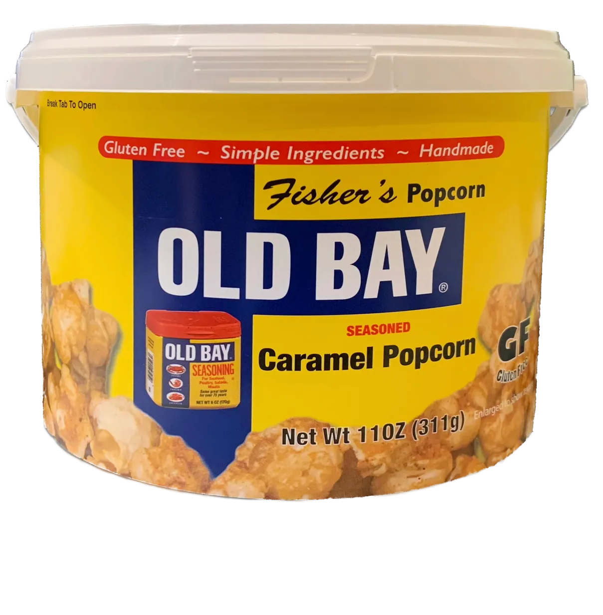OLD BAY Seasoned Caramel Popcorn (11oz Tub)