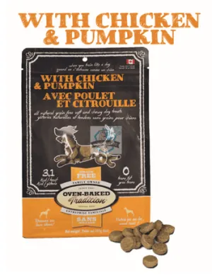 Oven Baked Tradition Chicken & Pumpkin Dog Treats