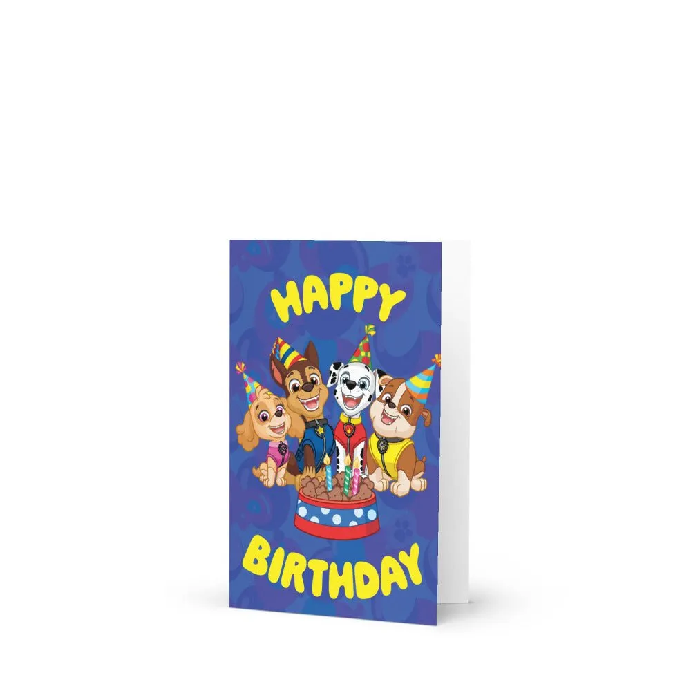 Paw Patrol Birthday Greeting Card