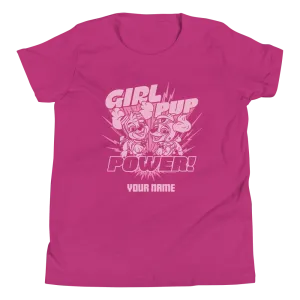 PAW Patrol Girl Pup Power Personalized Kids Premium T-Shirt