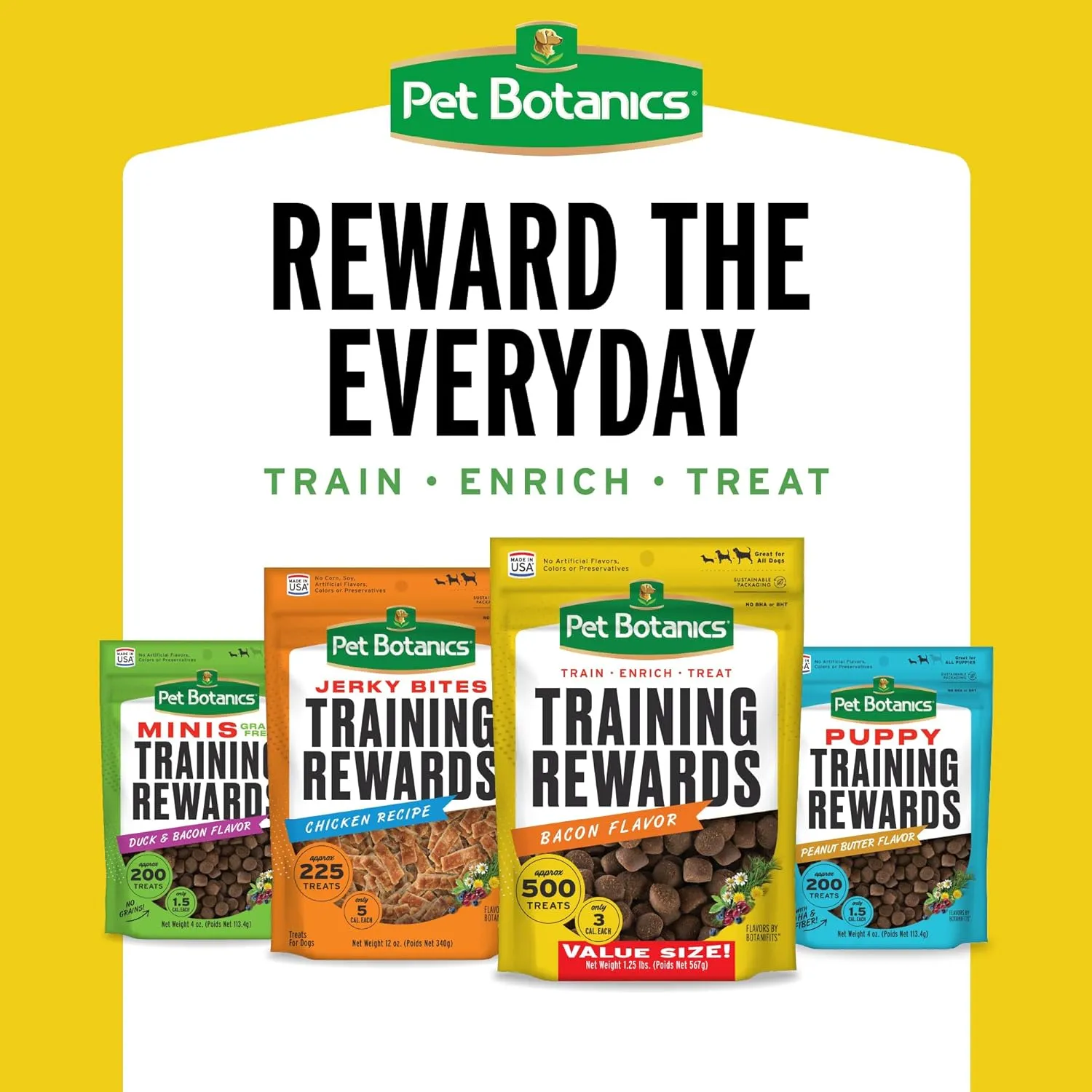 Pet Botanics Training Rewards Mini Soft & Chewy Bacon Flavor Dog Treats