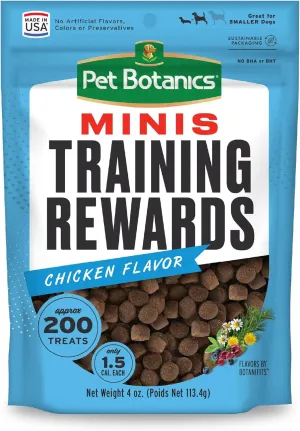 Pet Botanics Training Rewards Mini Soft & Chewy Chicken Flavor Dog Treats