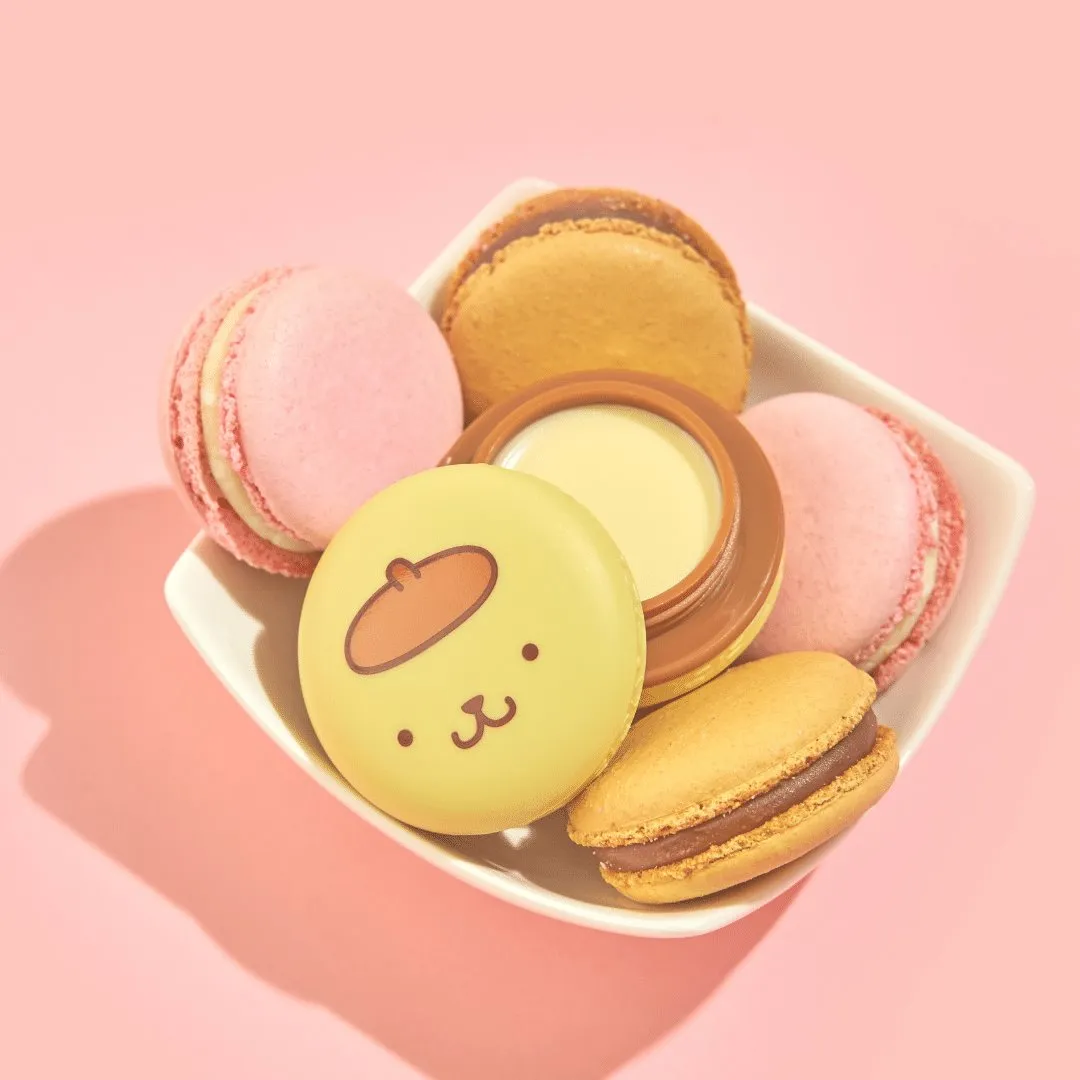 Pompompurin Holiday Macaron Lip Balm - Caramel Pudding