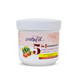 PRETTY BE-5IN1 FACE&BODY SCRUB-STRAWBERRY-

550ML