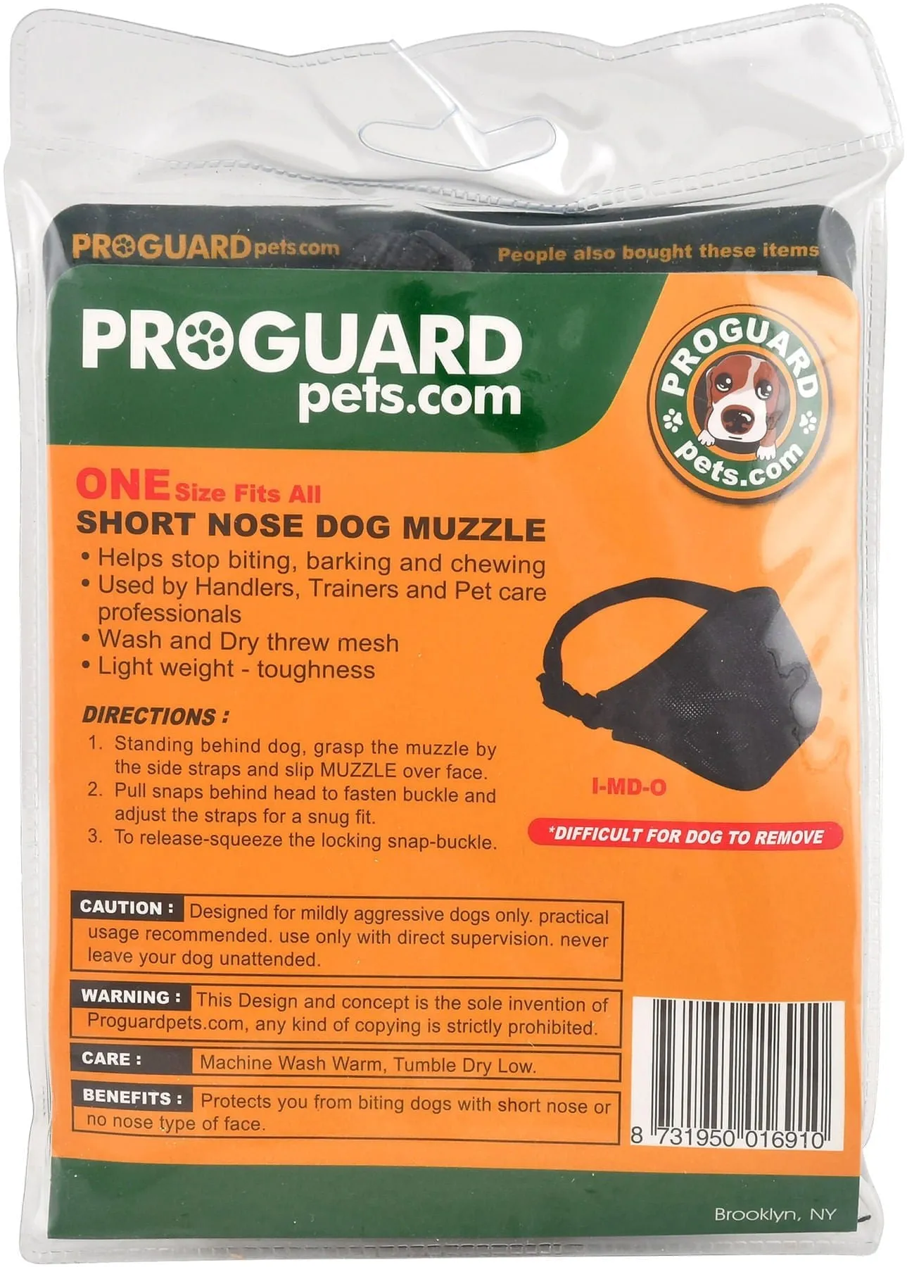 ProGuard Short-Nose Mesh Dog Muzzle