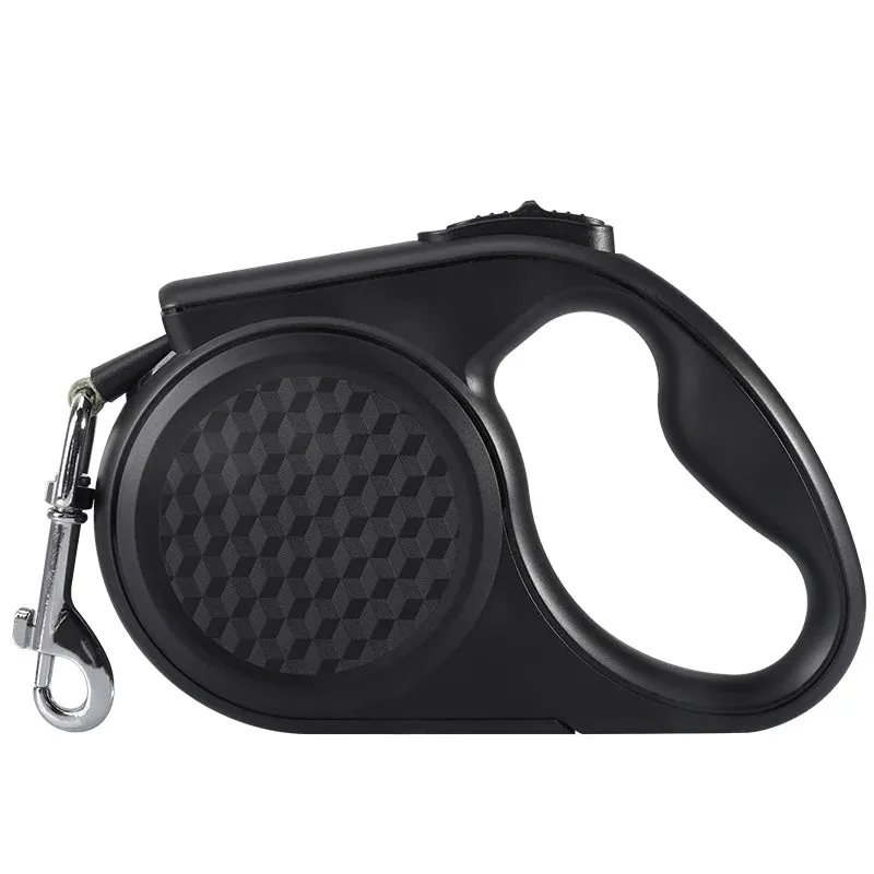 Retractable Dog Leash with Reflective Strip - 5m, for Dogs up to 20kg