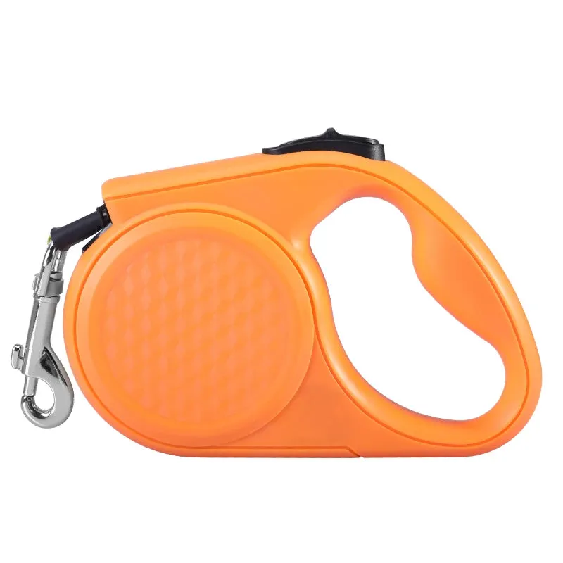 Retractable Dog Leash with Reflective Strip - 5m, for Dogs up to 20kg