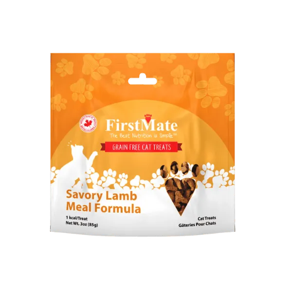 Savory Lamb Treats for Cats, 3oz, from FirstMate Pet Foods