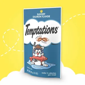 TEMPTATIONS Treats Savory Salmon Flavor, 30 oz. Tub