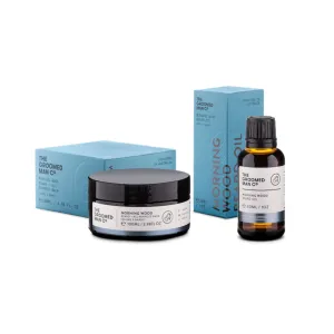 The Groomed Man Co Morning Wood Beard Oil   Beard Balm Kit