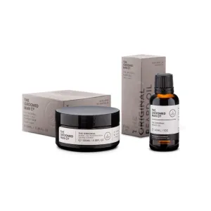 The Groomed Man Co The Original Beard Oil   Beard Balm Kit (Unscented)
