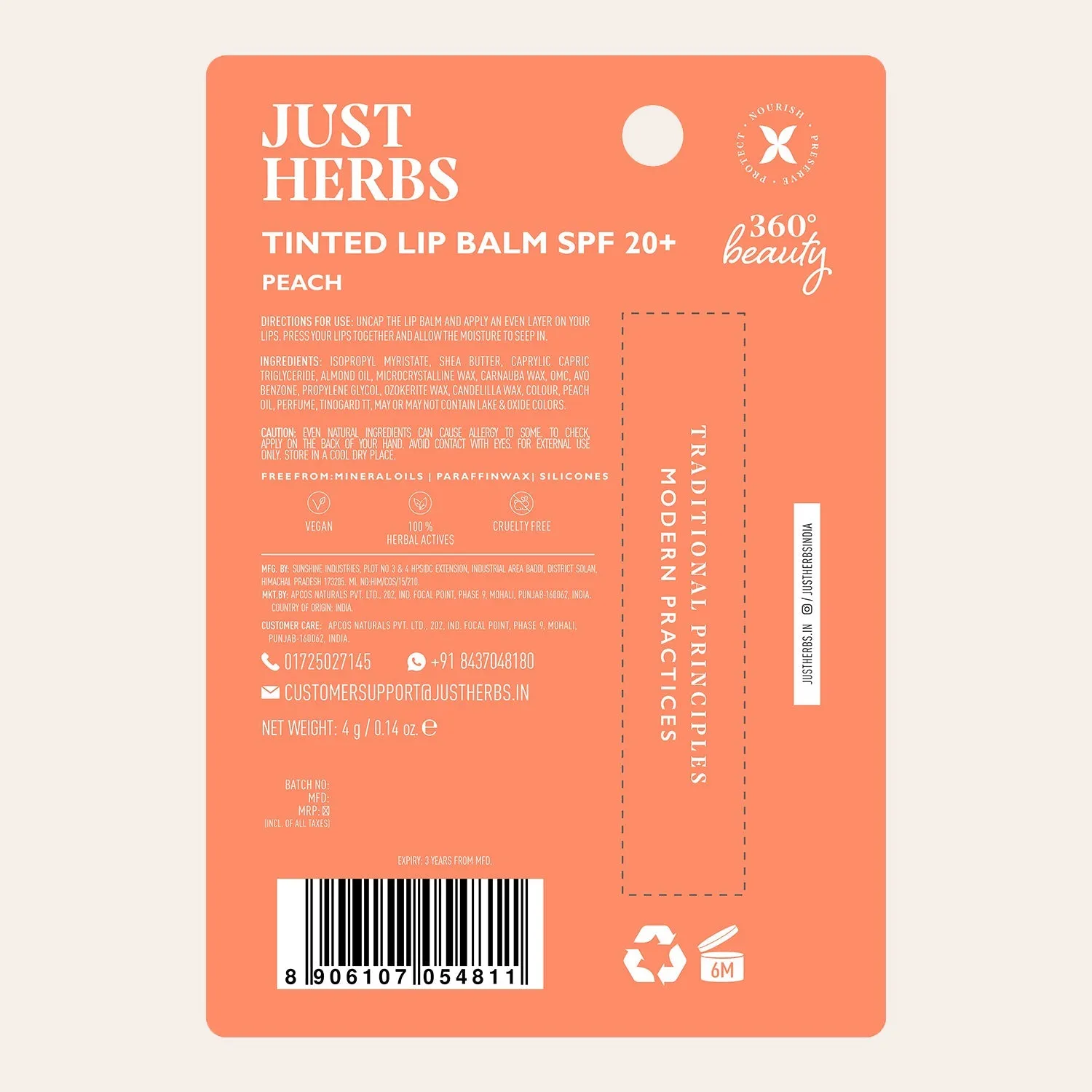 Tinted Lip Balms SPF 20  - 4 g