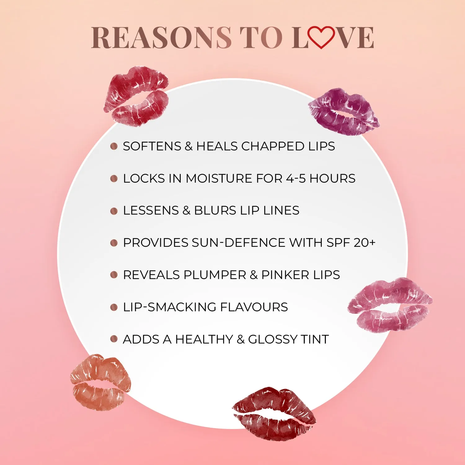 Tinted Lip Balms with SPF 20  : 4 g