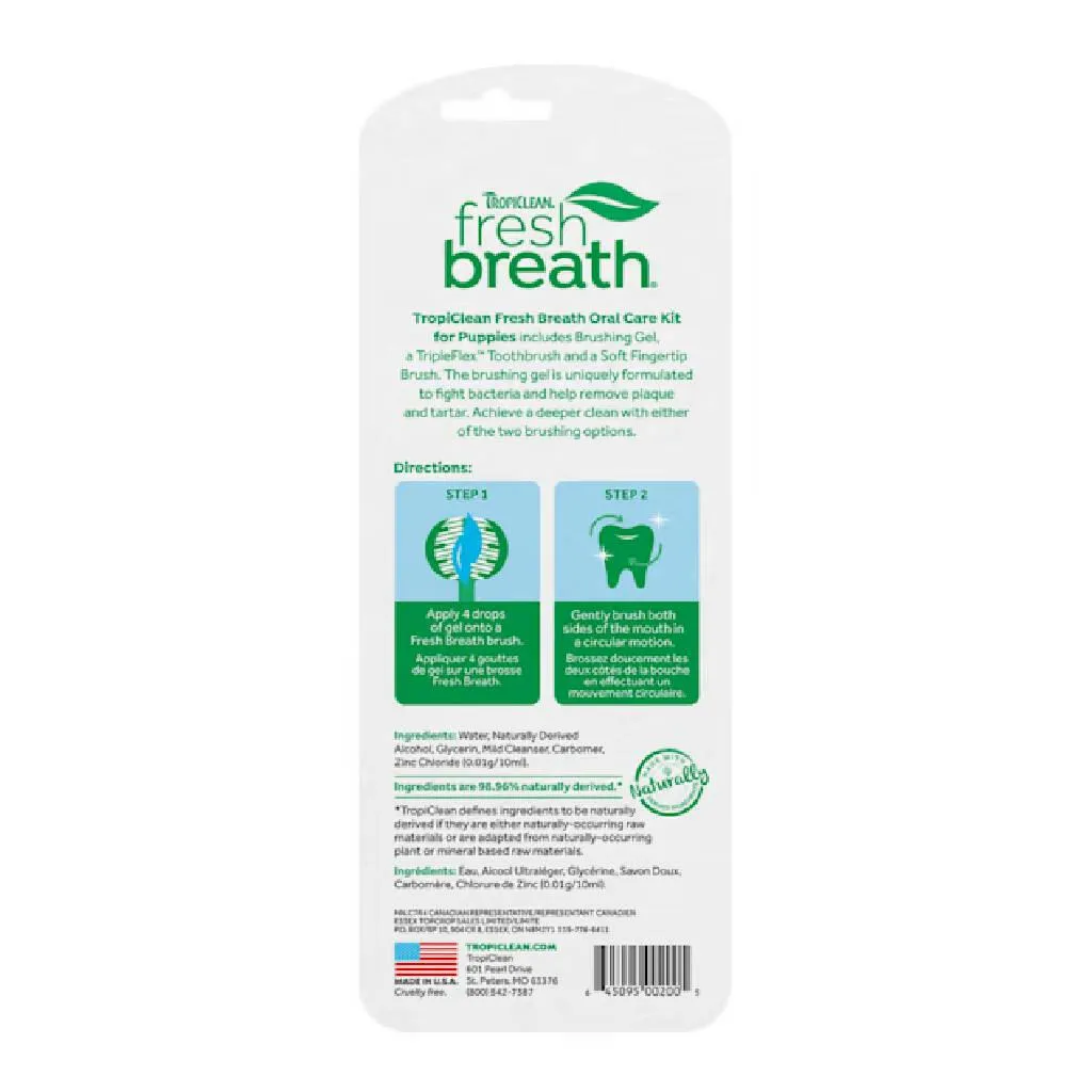 Tropiclean Fresh Breath Puppy Oral Care Kit (2 oz)