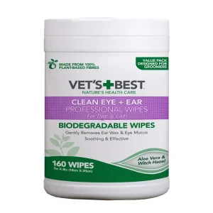 Vet’s Best Ear & Eye Biodegradable Wipes