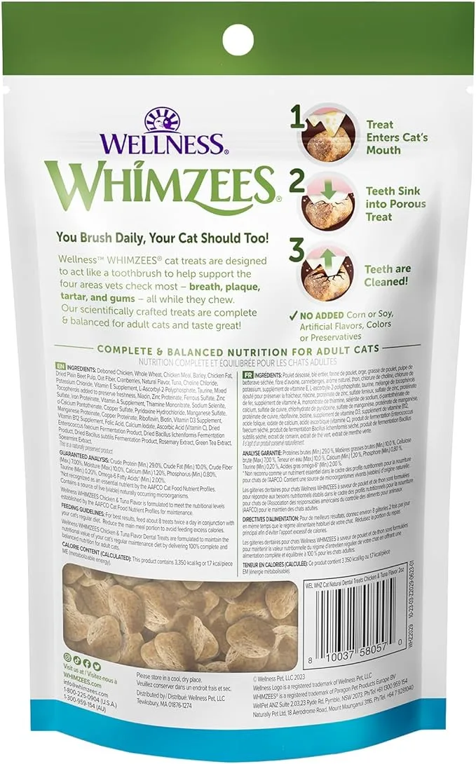 WHIMZEES Chicken and Tuna Cat Dental Treats